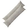 vidaXL Husă pentru pernă 2 buc. HEERLEN Gri deschis 40 x 145 cm