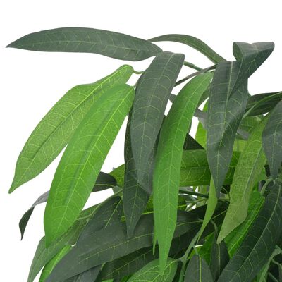 vidaXL Arbore de mango artificial cu ghiveci, 140 cm, verde