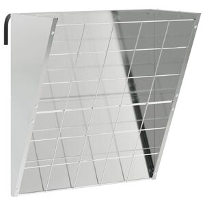 vidaXL Feeder pentru F&acirc;n Suspendat Argintiu 61 x 33 x 66 cm