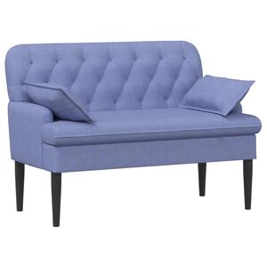 vidaXL Canapea cu capitonaj butonat Albastru Jeans 111 x 68 x 80 cm