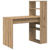vidaXL Birou Stejar Artizanal Lemn compozit 113 x 54 x 120 cm