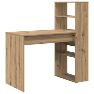 vidaXL Birou Stejar Artizanal Lemn prelucrat 113 x 54 x 120 cm