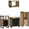 vidaXL Set de mobilier pentru baie 4 pcs Maro Lemn de mango solid