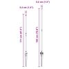 vidaXL St&acirc;lp de gard. 13 pcs Gri Oțel