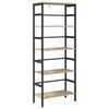 vidaXL Raft pentru cărți 4 niveluri 60 x 29,5 x 149 cm Lemn prelucrat