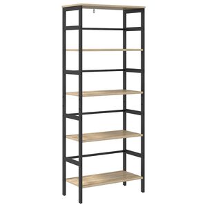 vidaXL Raft pentru cărți 4 niveluri 60 x 29,5 x 149 cm Lemn prelucrat