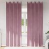 vidaXL Perdele opace 2 pcs Roz închis 140 x 245 cm Catifea