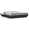 vidaXL Cadru de pat, negru, 120x200 cm, lemn prelucrat