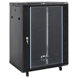vidaXL Dulap de server, 15U, 19" IP20, negru, 60x45x86 cm