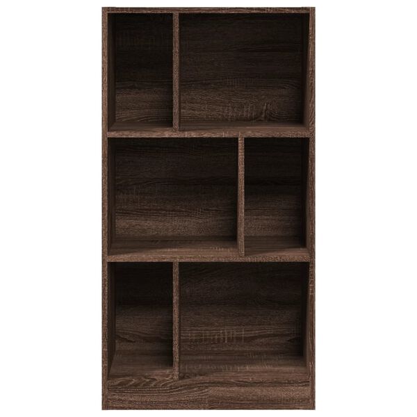 vidaXL Bibliotecă, stejar maro, 57x28,5x107,5 cm, lemn prelucrat