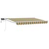 vidaXL Marchiză retractabilă manuală cu led-uri 3 x 2,5 m