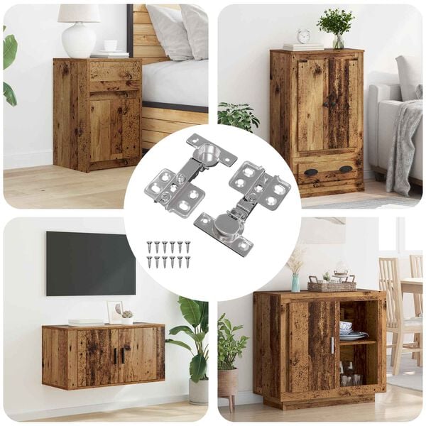 vidaXL Hinge 2 pcs Nichel 26 mm Fier