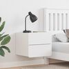 vidaXL Noptieră cu sertar Alb 39 x 34 x 33 cm Lemn masiv de pin