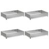 vidaXL Margine pentru gazon 4 pcs 100 x 60 x 20 cm Oțel Argintiu