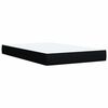 vidaXL Pat box spring cu saltea, negru, 120x190 cm, catifea