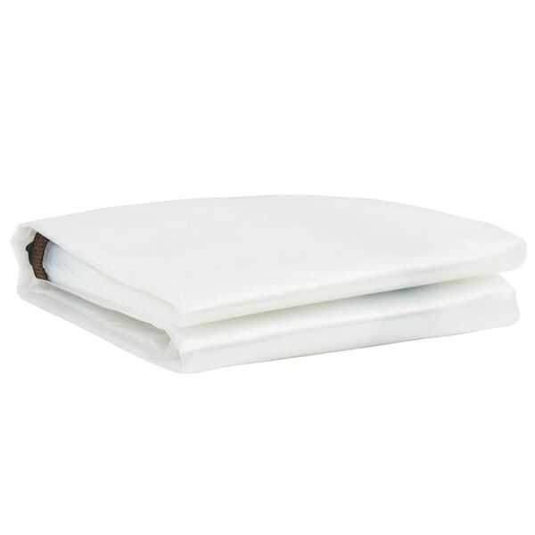 vidaXL Prelată transparentă cu ochiuri de fixare, polietilenă, 2x2 m