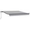vidaXL Copertină retractabilă automat, antracit/alb, 300x250 cm