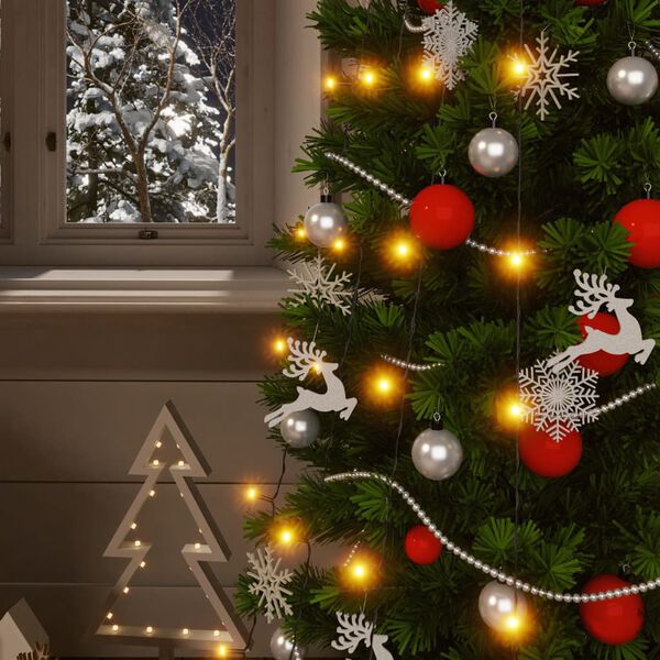 vidaXL Lumini solare, 2 buc, 2x200, LED, alb cald, interior exterior