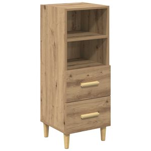 vidaXL Bufet stejar artizanal 34 x 34.5 x 90 cm Lemn prelucrat
