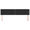 vidaXL Tăblii de pat, negru, 200x5x78/88 cm, piele ecologică