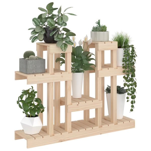 vidaXL Suport pentru plante, 104,5x25x77,5 cm, lemn masiv de pin