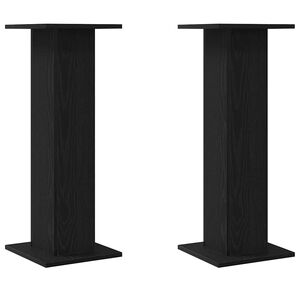 vidaXL Suporturi pentru Difuzoare 2 buc. Stejar Negru 30 x 30 x 80 cm
