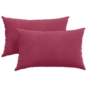vidaXL Perne pentru canapea 2 pcs bordo 50 x 30 cm