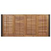 vidaXL Set de masă pentru grădină 7 pcs Negru Lemn Solid de Acacia