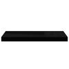vidaXL Raft de perete suspendat, negru, 60x23,5x3,8 cm, MDF