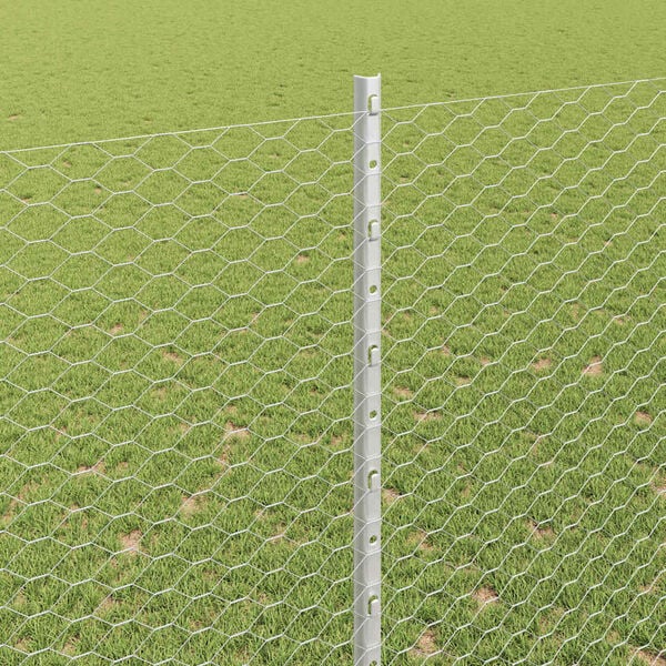 vidaXL Gard cu St&acirc;lp Argintiu 1,5 x 10 m Oțel