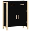 vidaXL Servantă, negru, 62x38x75 cm, lemn prelucrat