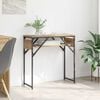 vidaXL MasaConsole Stejar Artizanal 75x30x75cm Lemn compozit