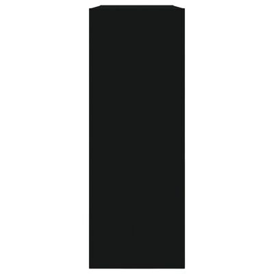vidaXL Pantofar, negru, 80x21x57 cm, lemn compozit
