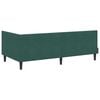 vidaXL Cadru de pat colțar cu saltea cu headboard 2 pcs Verde Catifea