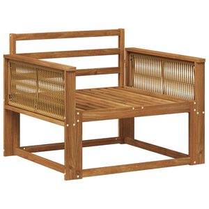 vidaXL Canapea Medie pentru Exterior natural