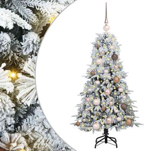 vidaXL Brad de Crăciun artificial cu ramuri articulare Alb 120 cm