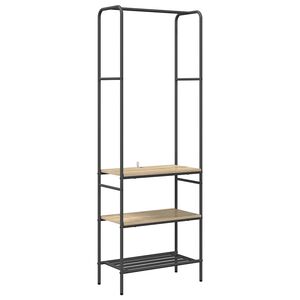 vidaXL Suport pentru H&acirc;rtie Stejar Sonoma 60 x 30 x 171 cm