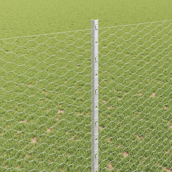 vidaXL Gard cu St&acirc;lp Argintiu 1,5 x 100 m Oțel