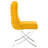 vidaXL Scaune de bucătărie, 4 buc., galben muștar, catifea