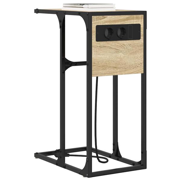 vidaXL Dulap de noapte Stejar Sonoma 41,5 x 26 x 60,5 cm Lemn compozit