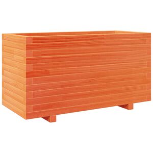 vidaXL Jardinieră grădină, maro ceruit, 90x40x49,5 cm, lemn masiv pin