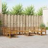 vidaXL Set de canapele de exterior 11 pcs natural Lemn Solid de Acacia