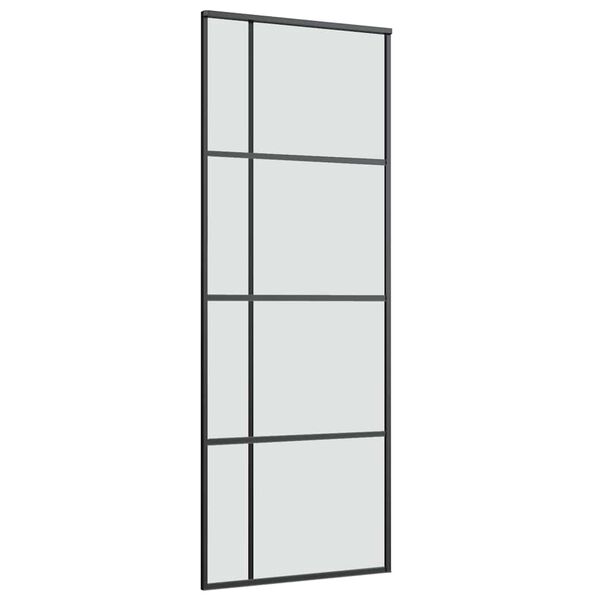 vidaXL Ușă glisantă cu set feronerie, 76x205 cm, sticlă ESG/aluminiu