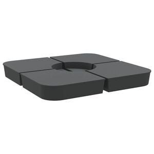 vidaXL Set bază de umbrelă soare 4 piese pentru suport cruce 100 kg PP