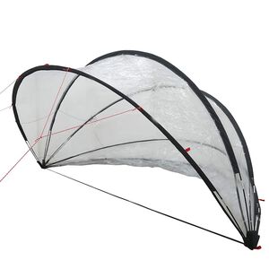 vidaXL Dom pentru piscină 405 x 405 x 192 cm PVC Transparent
