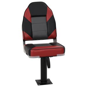 vidaXL Set cu scaun pentru barcă, pliabil, 2 piese, spătar &icirc;nalt