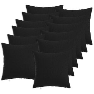 vidaXL Husă pentru pernă 12 pcs HEERLEN Negru 40 x 40 cm