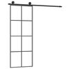 vidaXL Ușă glisantă cu set feronerie, 76x205 cm, sticlă ESG/aluminiu