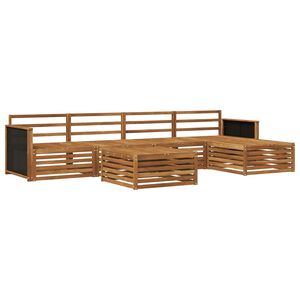 vidaXL Set de canapele de exterior 6 pcs natural 79 x 79 x 37 cm