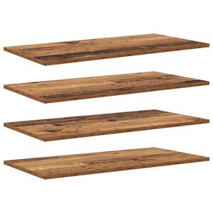 vidaXL Raft pentru cărți 3 niveluri 4 buc. 80 x 40 x 1,5 cm Maro